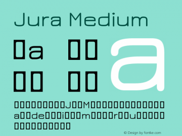 Jura Medium Version 2.5.1图片样张