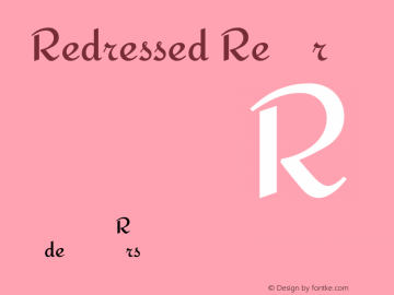 Redressed Regular Version 1.000 Font Sample