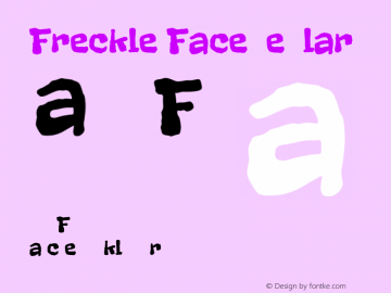 Freckle Face Regular Version 1.000 Font Sample