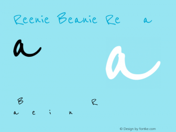 Reenie Beanie Regular Version 1.000 Font Sample
