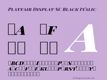 Playfair Display SC Black Italic Version 1.004;PS 001.004;hotconv 1.0.70;makeotf.lib2.5.58329; ttfautohint (v0.96) -l 42 -r 42 -G 200 -x 14 -w 