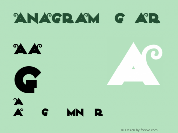 Anagram Regular Converted from e:\nickfo~1\AN______.TF1 by ALLTYPE图片样张