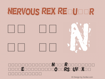 Nervous Rex Regular Version 1.0图片样张