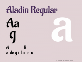 Aladin Regular Version 1.000图片样张