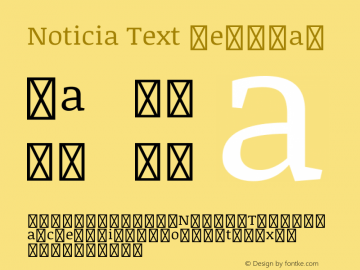 Noticia Text Regular Version 1.003图片样张