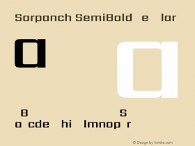 Sarpanch SemiBold Regular Version 2.003;PS 1.0;hotconv 1.0.78;makeotf.lib2.5.61930; ttfautohint (v1.1) -l 8 -r 50 -G 200 -x 14 -D latn -f deva -w gGD -W -c图片样张