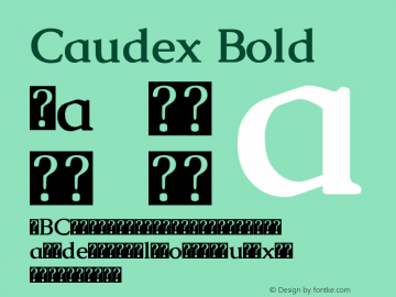Caudex Bold Version 1.04图片样张