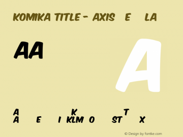 Komika Title Axis Font Komikatitle Axis Font Komika Title Axis 2 0 Font Ttf Font Uncategorized Font Fontke Com