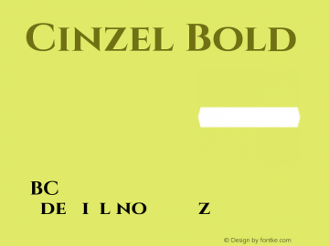 Cinzel Bold Version 1.001;PS 001.001;hotconv 1.0.56;makeotf.lib2.0.21325图片样张