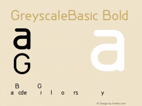 GreyscaleBasic Bold Version 001.000图片样张