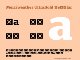 Merriweather UltraBold Regular Version 1.570; ttfautohint (v1.3) -l 8 -r 32 -G 0 -x 0 -H 60 -D latn -f cyrl -m 