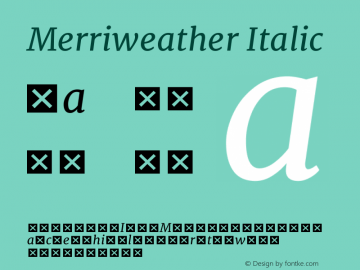 Merriweather Italic Version 1.584; ttfautohint (v1.5) -l 6 -r 36 -G 0 -x 10 -H 350 -D latn -f cyrl -w 