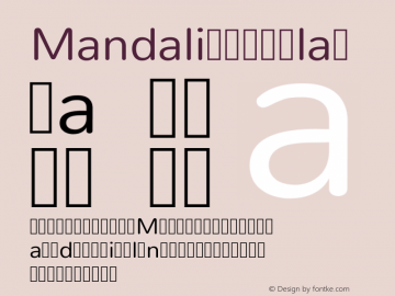 Mandali Regular Version 1.0.5; ttfautohint (v1.2.25-373a) -l 7 -r 28 -G 50 -x 13 -D telu -f latn -w G -X 