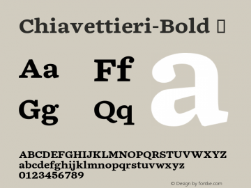 Chiavettieri-Bold ☞ Version 001.000;com.myfonts.kostic.chiavettieri.bold.wfkit2.hpbM Font Sample