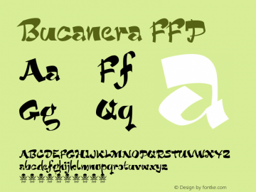 Bucanera FFP Version Std 1.236 Font Sample