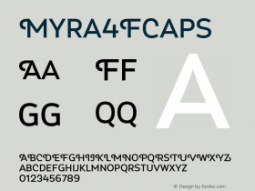 Myra4FCaps ☞ 2.001;com.myfonts.4thfebruary.myra-4f-caps.regular.wfkit2.htQt图片样张