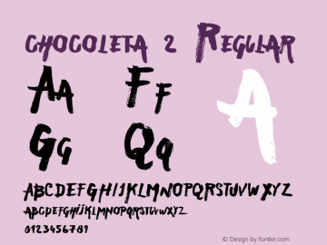 chocoleta 2 Regular Unknown图片样张