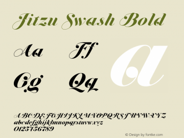 Jitzu Swash Bold Version 1.000图片样张