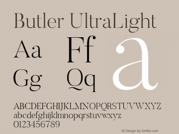Butler UltraLight 1.000图片样张