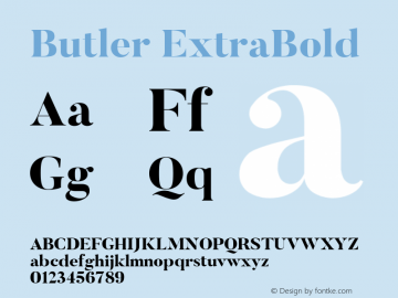 Butler ExtraBold 1.000图片样张