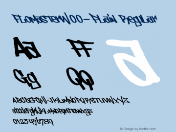 FlomasterW00-Plain Regular Version 1.10 Font Sample