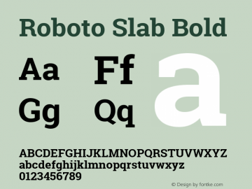 Roboto Slab Bold Version 1.100263; 2013; ttfautohint (v0.94.20-1c74) -l 8 -r 12 -G 200 -x 14 -w 