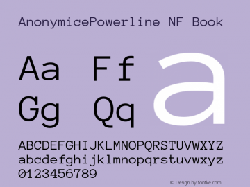 AnonymicePowerline NF Book Version 1.002图片样张