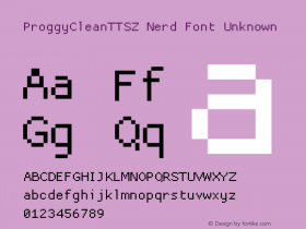 ProggyCleanTTSZ Nerd Font Unknown 2004/04/15图片样张