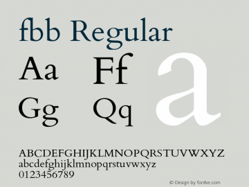 fbb Regular Version 1.045图片样张