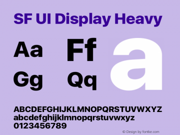 SF UI Display Heavy 12.0d0e2图片样张