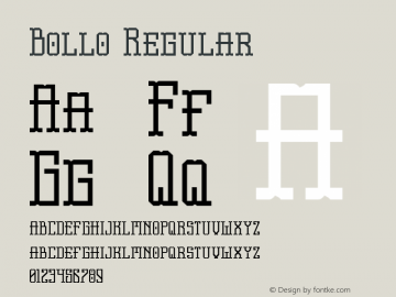 Bollo Regular Unknown Font Sample