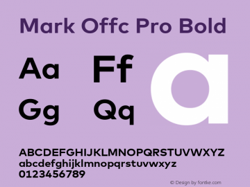 Mark Offc Pro Bold Version 7.504; 2013; Build 1022图片样张