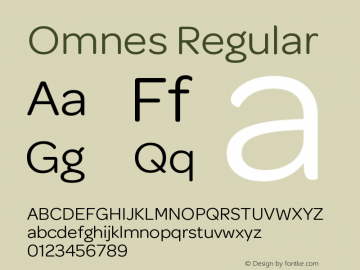 Omnes Medium Font Omnes Medium Font