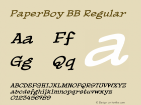 PaperBoy BB Regular Version 4.10图片样张