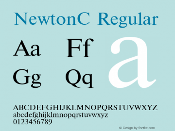 NewtonC Regular 001.000图片样张