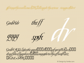 ScriptissimoW95-Ligatures Regular Version 1.1图片样张