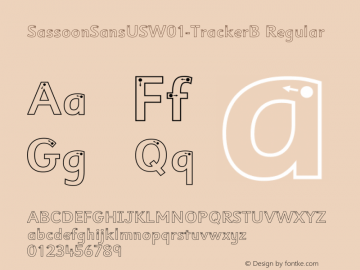 SassoonSansUSW01-TrackerB Regular Version 1.40 Font Sample