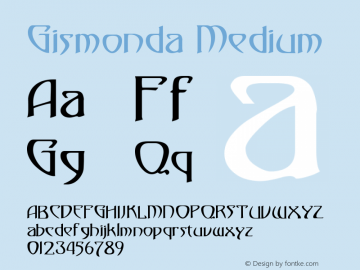 Gismonda Medium Version 001.001图片样张