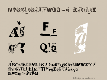 HotPlateLTW00-5 Regular Version 1.00 Font Sample