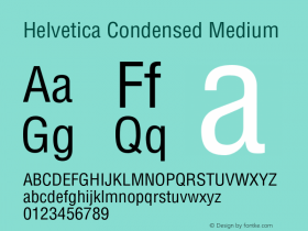 Helvetica Condensed Medium 001.003图片样张