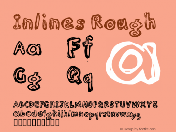 Inlines Rough Macromedia Fontographer 4.1.4 23/5/99图片样张