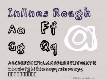Inlines Rough Macromedia Fontographer 4.1.4 17/4/01图片样张