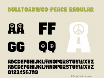 BulltoadW00-Peace Regular Version 2.00图片样张