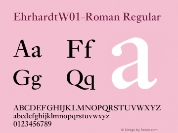EhrhardtW01-Roman Regular Version 1.02图片样张