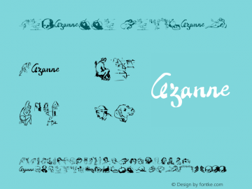 Cezanne Regular 001.000 Font Sample