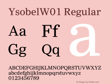 YsobelW01 Regular Version 2.01图片样张