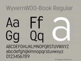 WyvernW00-Book Regular Version 2.10 Font Sample