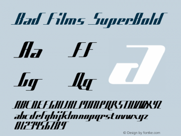 Bad Films SuperBold 1.0 Sun May 25 20:18:01 1997图片样张