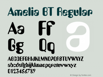 Amelia BT Regular Version 1.01 emb4-OT图片样张