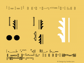 RococoOrnamentsW95-3 Regular Version 1.00图片样张